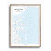 Skärgårdskarta Sankt Anna och Gryt 50x70cm Dapa Maps